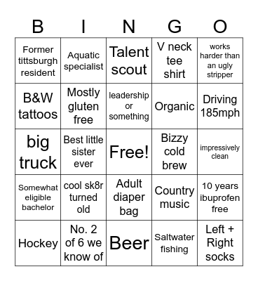 Anthony Mauri* Bingo Card