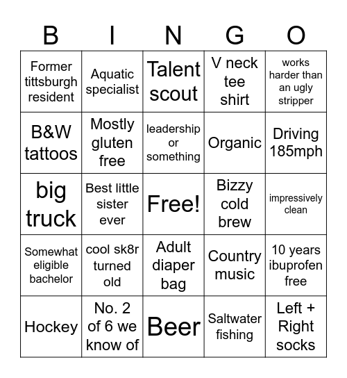 Anthony Mauri* Bingo Card