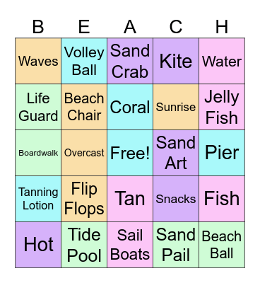 Beach Blanket Bingo Card