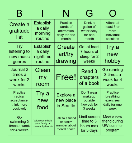 ACRS Summer Bingo (Eviane) Bingo Card