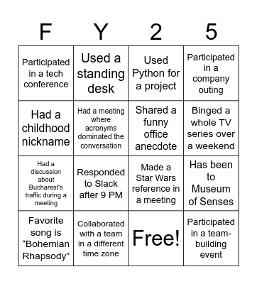 Accelerating Rev Ops Bingo Card