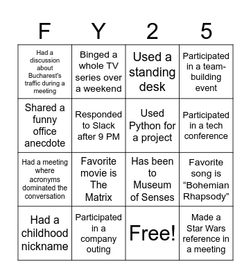 Accelerating Rev Ops Bingo Card