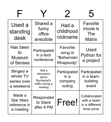Accelerating Rev Ops Bingo Card