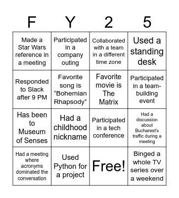 Accelerating Rev Ops Bingo Card