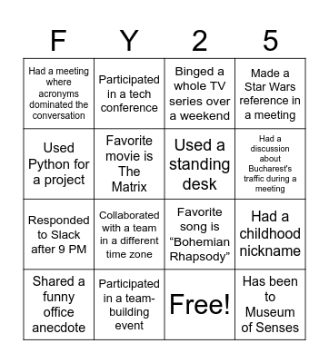 Accelerating Rev Ops Bingo Card