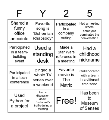 Accelerating Rev Ops Bingo Card