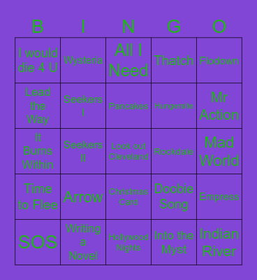 Maine! Bingo Card