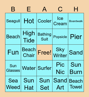 Beach Blanket Bingo Card