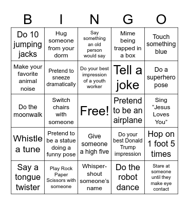 BINGO (BUT SPICY) Bingo Card