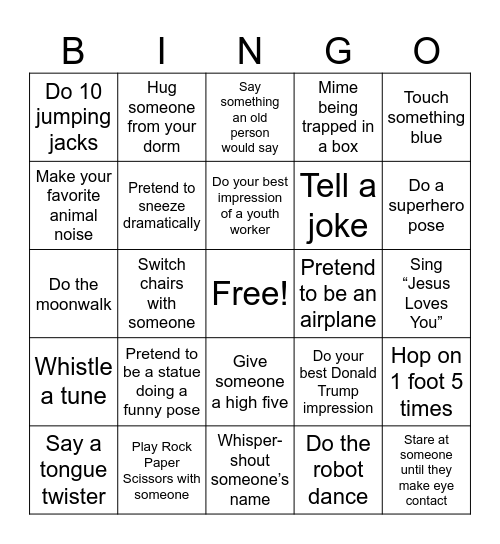 BINGO (BUT SPICY) Bingo Card