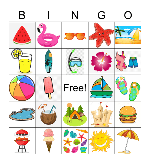 Summer Bingo Card