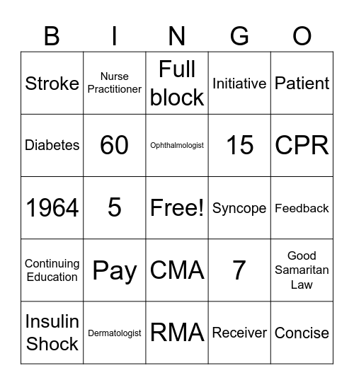 MA 40 Final Exam Bingo Card