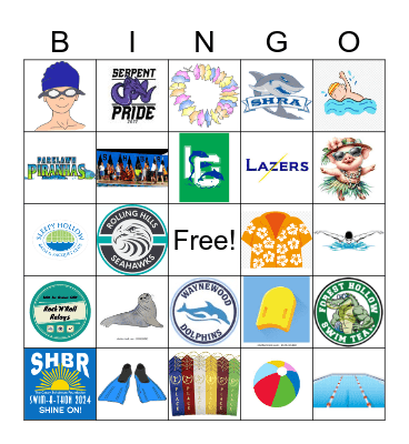 Seals Swim FAST Bingo Card