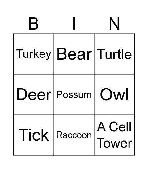 Cullen's Berkshire Adventure Bingo Card