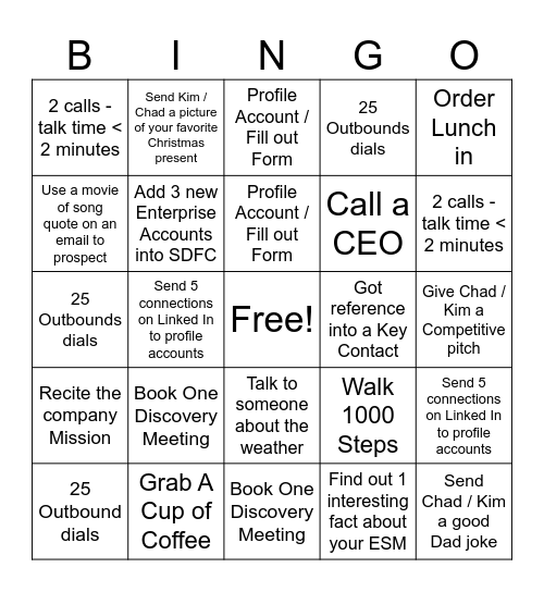 NETRADYNE DAY Bingo Card