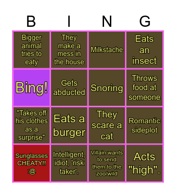 Bing Bingo Card