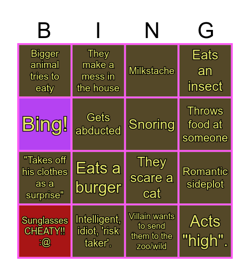 Bing Bingo Card