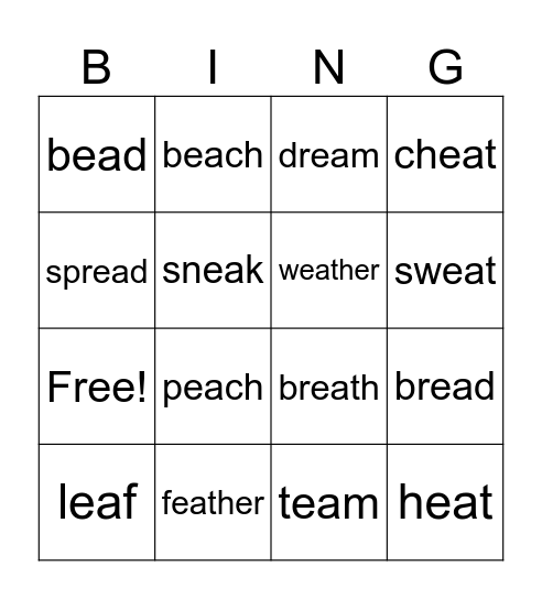 Long/Short EA Bingo Card
