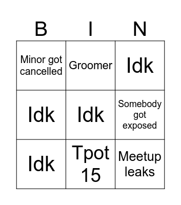 Osc 2024 prediction Bingo Card