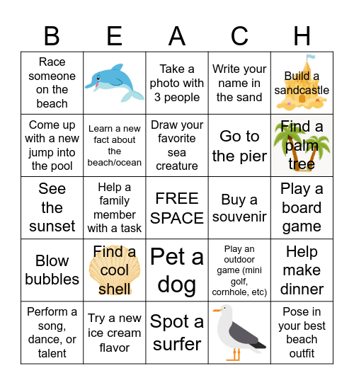 Emerald Isle Bingo Card