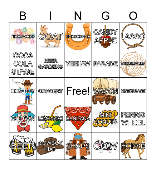 STAMPEDE BINGO Card