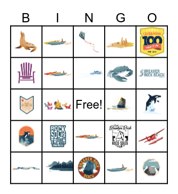 Breaker Rock Beach Bingo Card