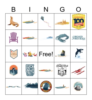 Breaker Rock Beach Bingo Card