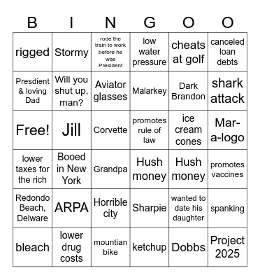 Election BINGO 2024 Bingo Card