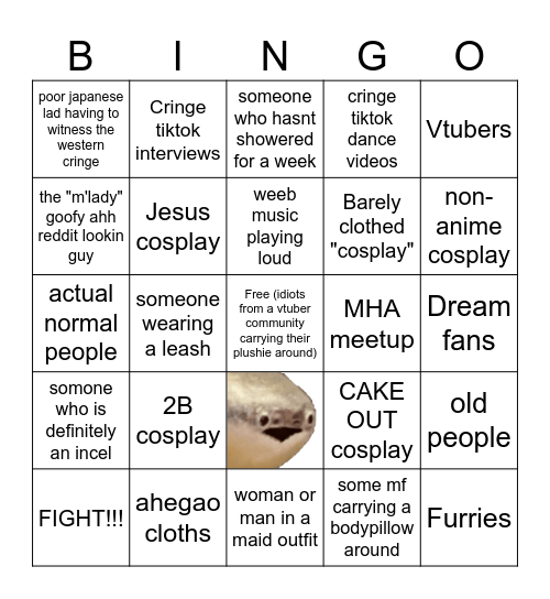 Dokomi Bingo Card