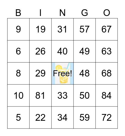 Happy Bingo Day! Bingo Card
