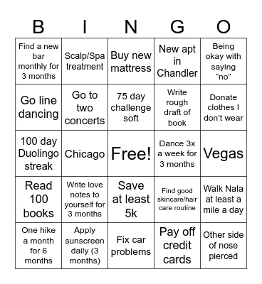 2024 Bingo Card