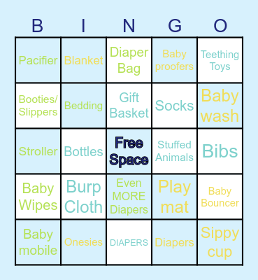 BABY SHOWER Bingo Card