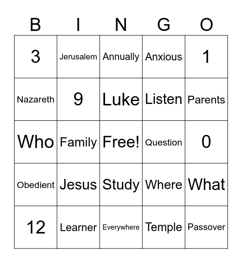 Duff Shy Temple CME VBS Day 1 2024 Bingo Card