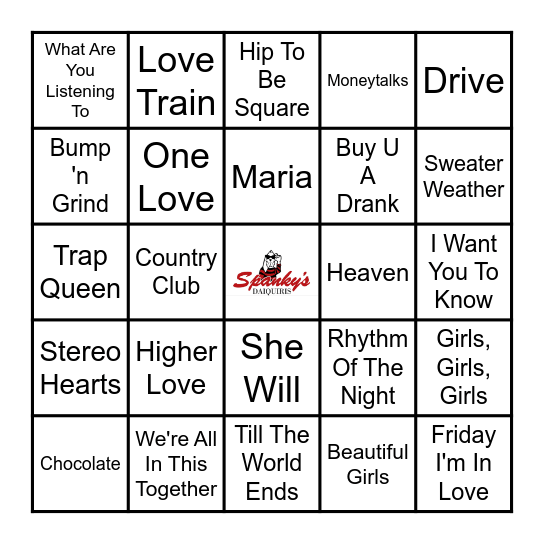 Spanky's Music Bingo 6/26/24 Bingo Card