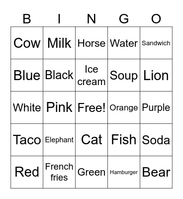 ASL Bingo Card