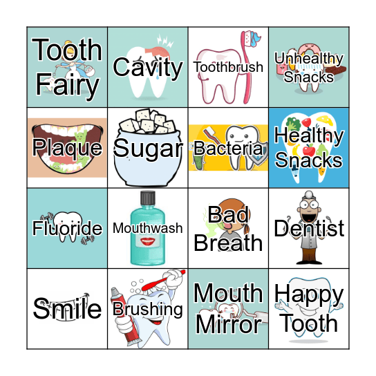 Dental Hygiene BINGO Card