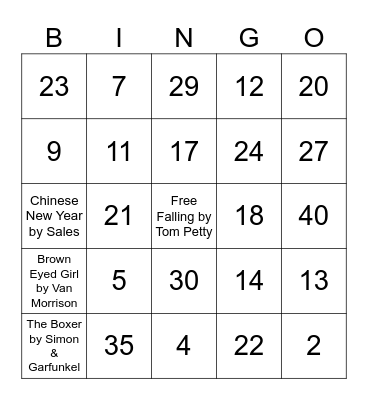 John & Jen's Wedding Bingo! Bingo Card