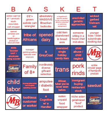 DeMoulas Market Bingo Card