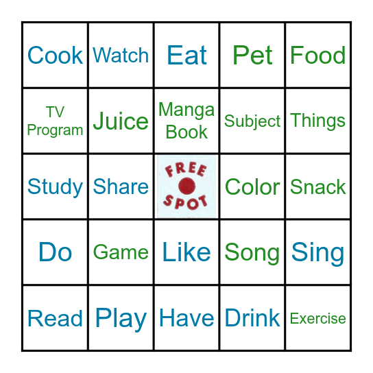 Double Battle Bingo Card