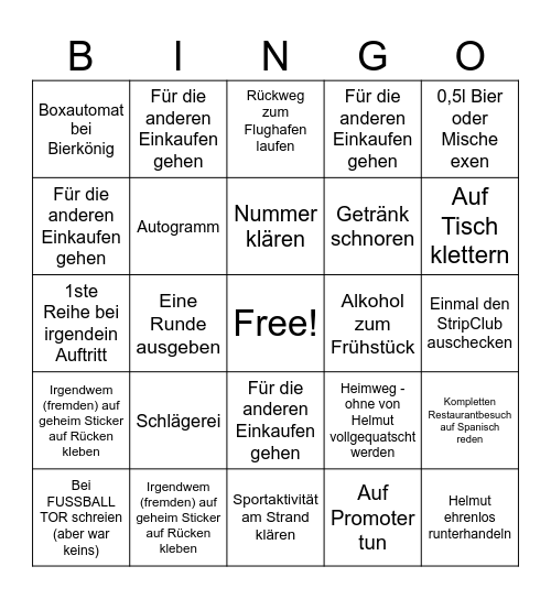 Wolfsrudel Bingo Card