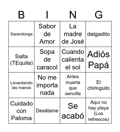 VERANIBINGO Card