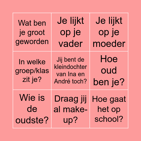 Bingo barbecue oude oma Bingo Card
