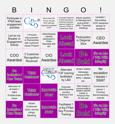2024 FP&A Goal Card Bingo Card