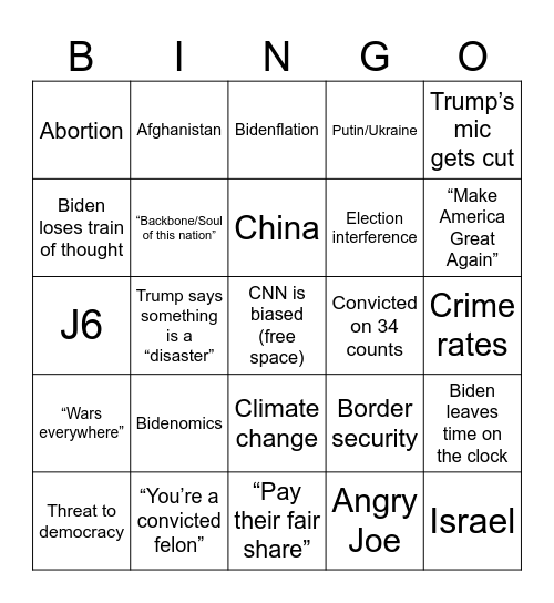 Bingo Card