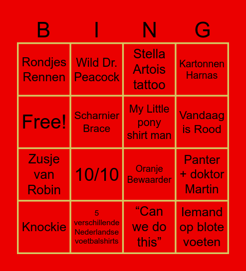 Defqronket 2024 Bingo Card