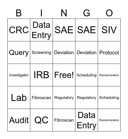 Pinnacle Bingo Card