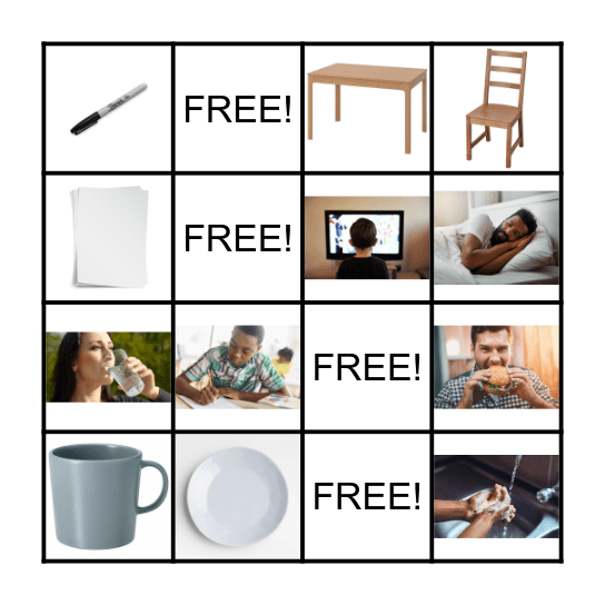 SPELLING BINGO Card