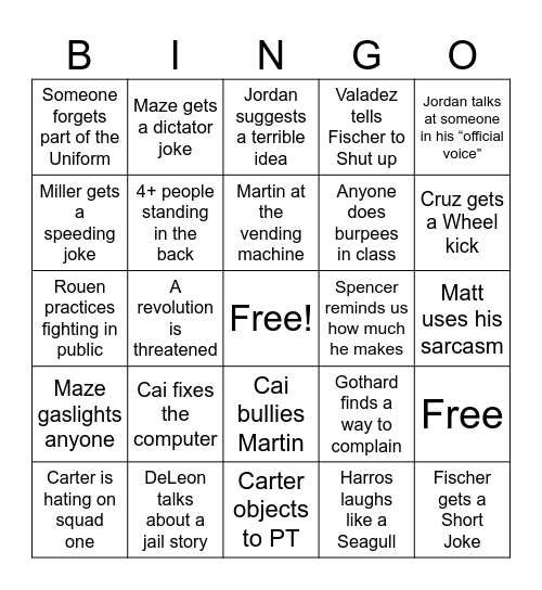 BINGO 101 Bingo Card