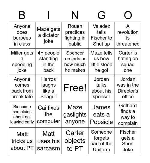 BINGO 101 Bingo Card