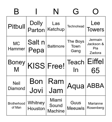 blaaa Bingo Card